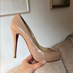 Christian Louboutin Tan Heels
